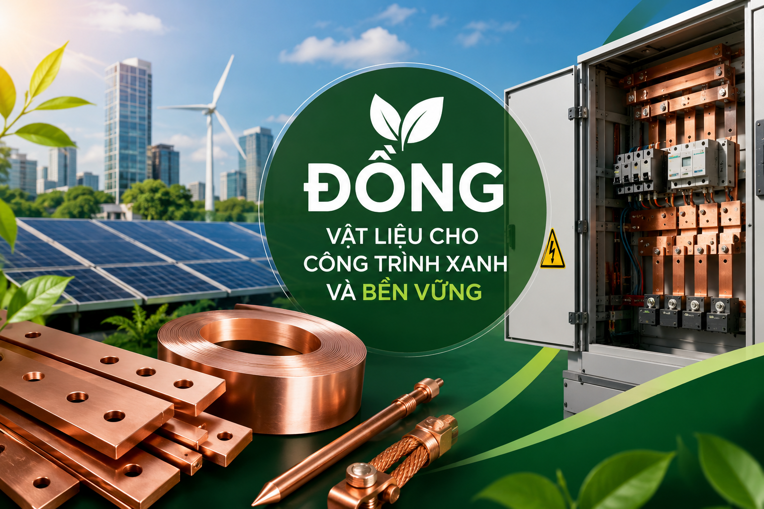 Xu hướng sử dụng đồng trong các dự án xanh và công trình bền vững