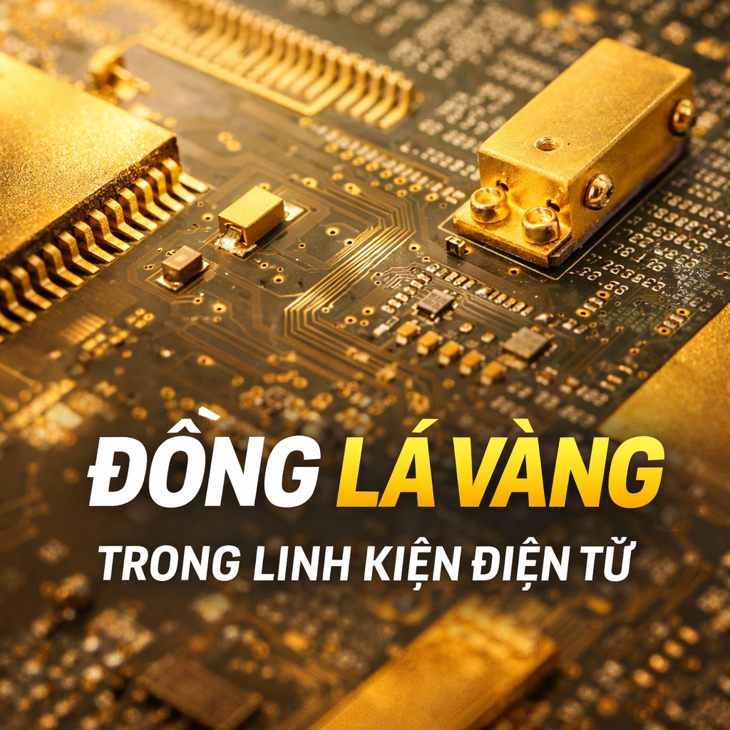 Ưu điểm vượt trội của đồng lá vàng trong sản xuất linh kiện điện tử