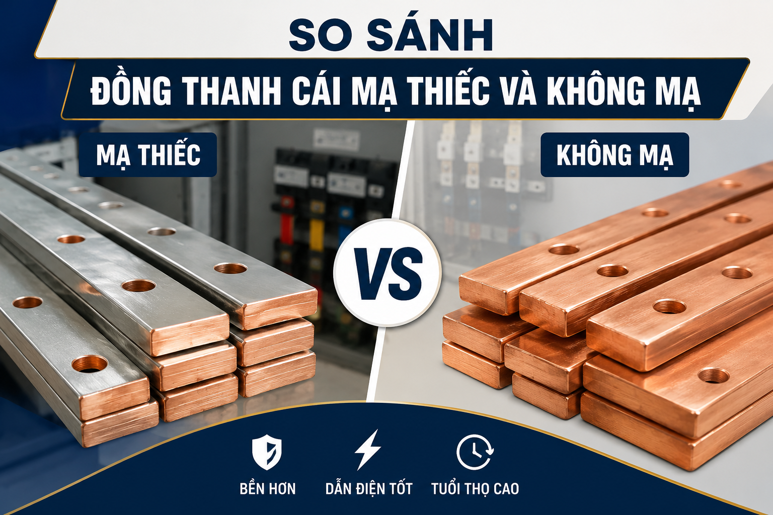 So sánh đồng thanh cái mạ thiếc và không mạ: Loại nào tốt hơn?