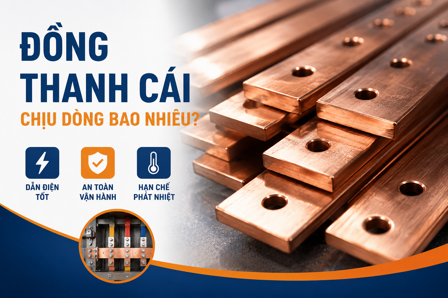 Đồng thanh cái chịu dòng bao nhiêu? Bảng tải dòng theo tiết diện đồng thanh cái
