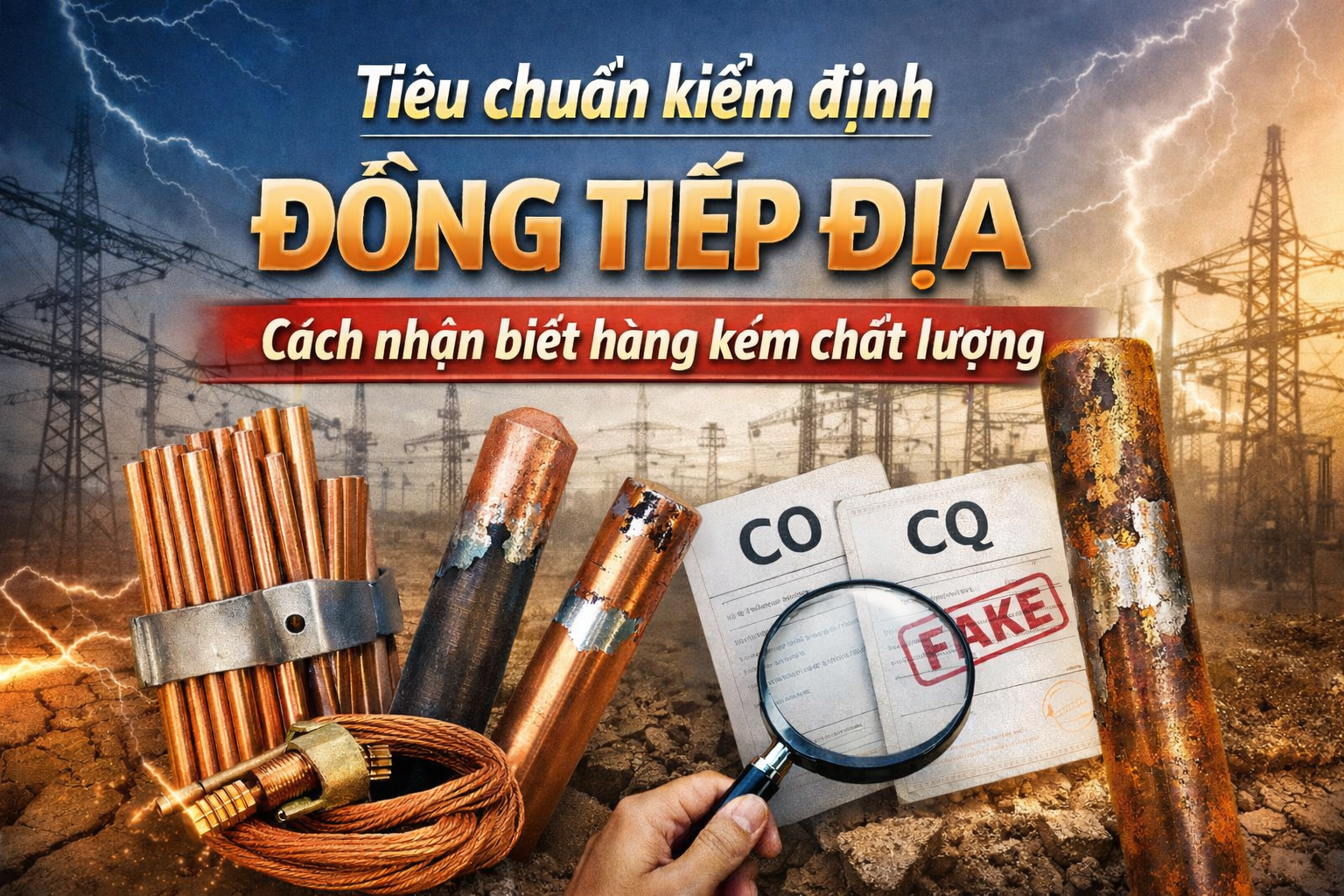 Tiêu chuẩn kiểm định đồng tiếp địa và cách nhận biết hàng kém chất lượng