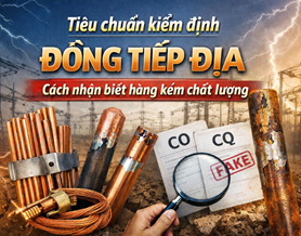 Tiêu chuẩn kiểm định đồng tiếp địa và cách nhận biết hàng kém chất lượng