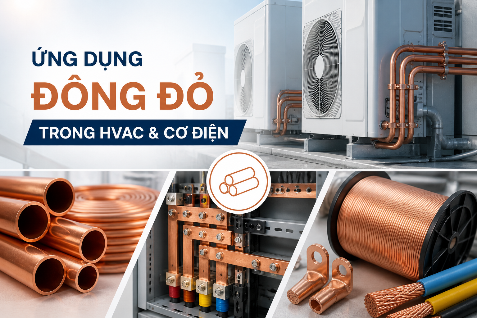 ỨNG DỤNG ĐỒNG ĐỎ TRONG HỆ THỐNG HVAC VÀ CƠ ĐIỆN
